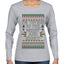 I'm Trying To Feel Merry And Bright, Ugly Christmas Sweater Womens Graphic Long Sleeve T-Shirt