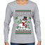 Frostitute, Ugly Christmas Sweater Womens Graphic Long Sleeve T-Shirt