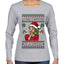La Mas Chismosa De La Navidad, Ugly Christmas Sweater Womens Graphic Long Sleeve T-Shirt