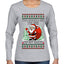 You Should See The Size Of My Sack Naughty Santa, Ugly Christmas Sweater Womens Graphic Long Sleeve T-Shirt