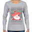 Santa's Favorite Cabrona, Ugly Christmas Sweater Womens Graphic Long Sleeve T-Shirt