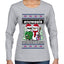 Snowasis English Rock Band Parody, Ugly Christmas Sweater Womens Graphic Long Sleeve T-Shirt
