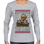 Tech Support I'm Here To Delete Your Cookies, Ugly Christmas Sweater Womens Graphic Long Sleeve T-Shirt