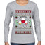 Jingle Bells, Zinfandel Pass The Cabernet Wine Drinker, Ugly Christmas Sweater Womens Graphic Long Sleeve T-Shirt