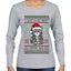Look At Me Being All Festive And Shit, Ugly Christmas Sweater Womens Graphic Long Sleeve T-Shirt