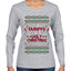 Due To Tariffs This Is My Ugly Christmas Sweater, Ugly Christmas Sweater Womens Graphic Long Sleeve T-Shirt