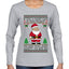 Is That A Candy Cane In Your Pocket Naughty Santa, Ugly Christmas Sweater Womens Graphic Long Sleeve T-Shirt