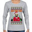 Zo Ho Ho Zohran Mamdani NYC, Ugly Christmas Sweater Womens Graphic Long Sleeve T-Shirt