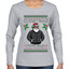Santa Christmas Type Shit, Ugly Christmas Sweater Womens Graphic Long Sleeve T-Shirt