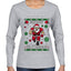 Merry Blitzmas, Football Christmas Sweater Design, Ugly Christmas Sweater Womens Graphic Long Sleeve T-Shirt