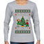 From The Windows To The Walls I'm About To Deck These Halls, Ugly Christmas Sweater Womens Graphic Long Sleeve T-Shirt