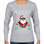 Santa Says 6 7 Meme, Ugly Christmas Sweater Womens Graphic Long Sleeve T-Shirt