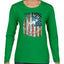 US Flag Ford Bronco Cars and Trucks Womens Graphic Long Sleeve T-Shirt