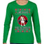 Jesus the Ultimate Deadlifter Funny Ugly Christmas Sweater Womens Graphic Long Sleeve T-Shirt