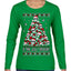 Is This Jolly Enough? Skeleton Skull Christmas Tree Ugly Christmas Sweater Womens Graphic Long Sleeve T-Shirt