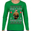 Ugly Ath Sweater Merry Chrithmith, Butt Viral Ugly Ass Boxing Fight Meme Ugly Christmas Sweater Womens Graphic Long Sleeve T-Shirt