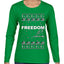Freedom, Charlie Kirk Political Activist, Right Wing, Ugly Christmas Sweater Womens Graphic Long Sleeve T-Shirt