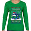 Tralalero Fa La La Brainrot, Ugly Christmas Sweater Womens Graphic Long Sleeve T-Shirt