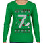 Christmas 7 Meme, Ugly Christmas Sweater Womens Graphic Long Sleeve T-Shirt