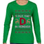 I Put The D In Reindeer, Ugly Christmas Sweater Womens Graphic Long Sleeve T-Shirt