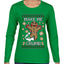 Make Me Crumb, Ugly Christmas Sweater Womens Graphic Long Sleeve T-Shirt