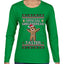 Official Gingerbread Taster, Ugly Christmas Sweater Womens Graphic Long Sleeve T-Shirt