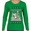 Pole Dancer, Ugly Christmas Sweater Womens Graphic Long Sleeve T-Shirt