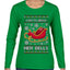 I Like To Jingle Her Bells, Ugly Christmas Sweater Womens Graphic Long Sleeve T-Shirt