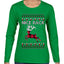 Nice Rack, Ugly Christmas Sweater Womens Graphic Long Sleeve T-Shirt