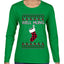 Well Hung, Ugly Christmas Sweater Womens Graphic Long Sleeve T-Shirt