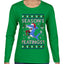 Season's Eatings Shark, Ugly Christmas Sweater Womens Graphic Long Sleeve T-Shirt