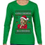 La Mas Chismosa De La Navidad, Ugly Christmas Sweater Womens Graphic Long Sleeve T-Shirt