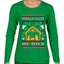 Spoiler Alert He Dies Nativity Scene, Ugly Christmas Sweater Womens Graphic Long Sleeve T-Shirt