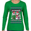 Snowasis English Rock Band Parody, Ugly Christmas Sweater Womens Graphic Long Sleeve T-Shirt