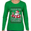 I Love To Stuff Her Stocking, Ugly Christmas Sweater Womens Graphic Long Sleeve T-Shirt