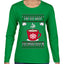 I'm So Hot You Should Blow Me Hot Cocoa, Ugly Christmas Sweater Womens Graphic Long Sleeve T-Shirt