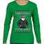 Santa Christmas Type Shit, Ugly Christmas Sweater Womens Graphic Long Sleeve T-Shirt