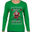 Merry Blitzmas, Football Christmas Sweater Design, Ugly Christmas Sweater Womens Graphic Long Sleeve T-Shirt