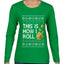This Is How I Roll Dreidel Hanukkah, Ugly Christmas Sweater Womens Graphic Long Sleeve T-Shirt