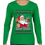 Buon Natale, Italian Santa Claus, Funny, Italian American Humor, Ugly Christmas Sweater Womens Graphic Long Sleeve T-Shirt