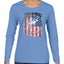 US Flag Ford Bronco Cars and Trucks Womens Graphic Long Sleeve T-Shirt
