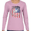 US Flag Ford Bronco Cars and Trucks Womens Graphic Long Sleeve T-Shirt