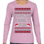 Forced Family Fun, Xmas Holiday Funny Ugly Christmas Sweater Womens Graphic Long Sleeve T-Shirt