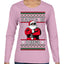 Santa Is Him Funny Gen Z Viral Meme Shades Slang Ugly Christmas Sweater Womens Graphic Long Sleeve T-Shirt