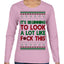 It's Beginning to Look a Lot Like F This Clean Funny Ugly Christmas Sweater Womens Graphic Long Sleeve T-Shirt