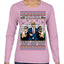 Doge F Around and Find Out Donald Trump Elon Vivek MAGA Ugly Christmas Sweater Womens Graphic Long Sleeve T-Shirt