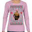 Ugly Ath Sweater Merry Chrithmith, Butt Viral Ugly Ass Boxing Fight Meme Ugly Christmas Sweater Womens Graphic Long Sleeve T-Shirt