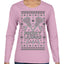 Merry Laxmas Funny Lacrosse Sports LAX Teen Sports Pun Ugly Christmas Sweater Womens Graphic Long Sleeve T-Shirt