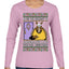 Holiday Armadillo Part Jewish TV Show Ugly Christmas Sweater Womens Graphic Long Sleeve T-Shirt