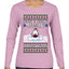 Have a Holly Jawlly Christmas, Cute Shark, Ugly Christmas Sweater Womens Graphic Long Sleeve T-Shirt